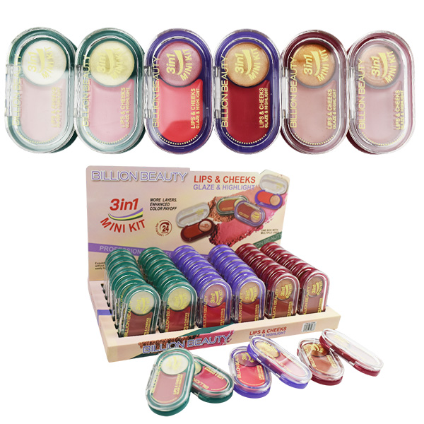 Rubor en crema 3 en 1 - Billion Beauty