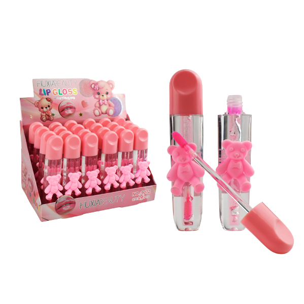 Brillo labial con dieseño de osito - HuxiaBeauty