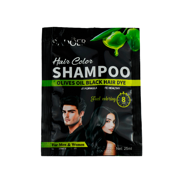 Tinte para el cabello en sobre color negro - Sadoer