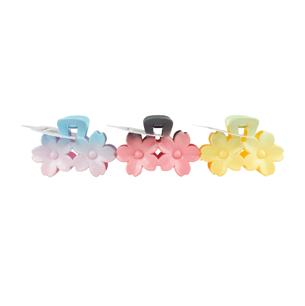 Ganchos en forma de flor con colores pastel