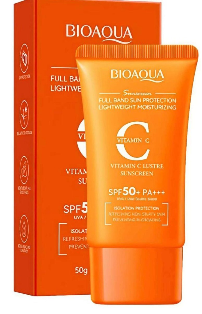 Protector solar SPF 50+ con vitamina c - Bioaqua