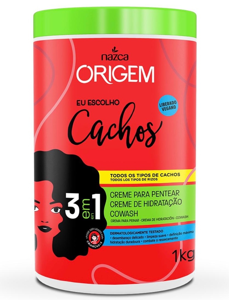 Tratamiento capilar eu escolho cachos - Nazca