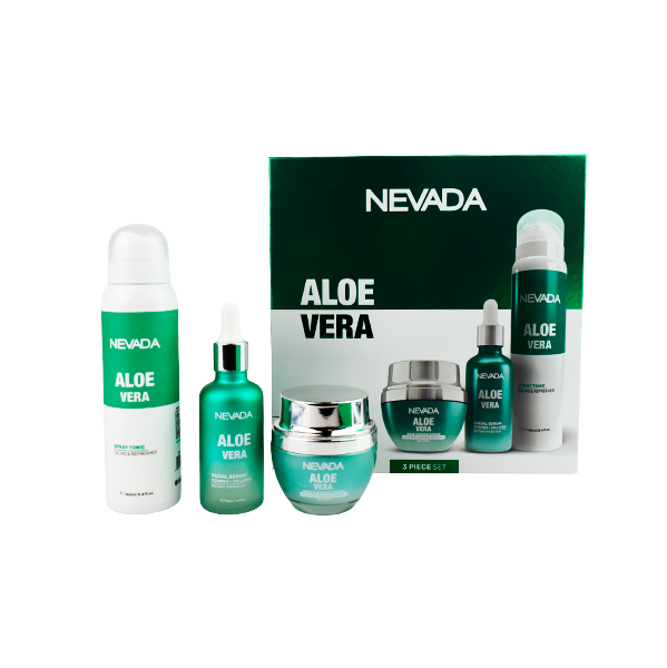 Set de skin care de 3 piezas con extracto de aloe vera - Nevada