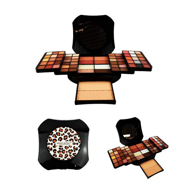 Caja de maquillaje profesional leopard - Miss Rose