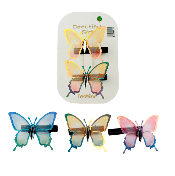 Ganchos para el cabello tipo horquilla en forma de mariposa
