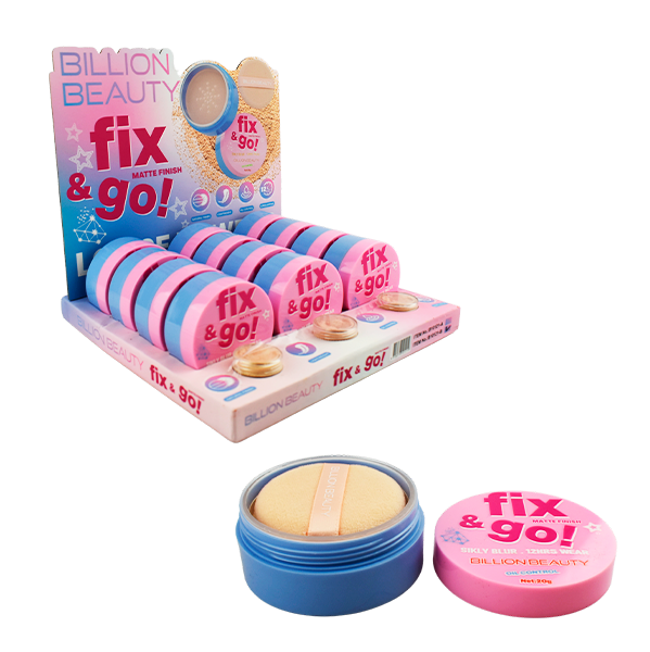 Polvo suelto con aplicador matte - Billion Beauty
