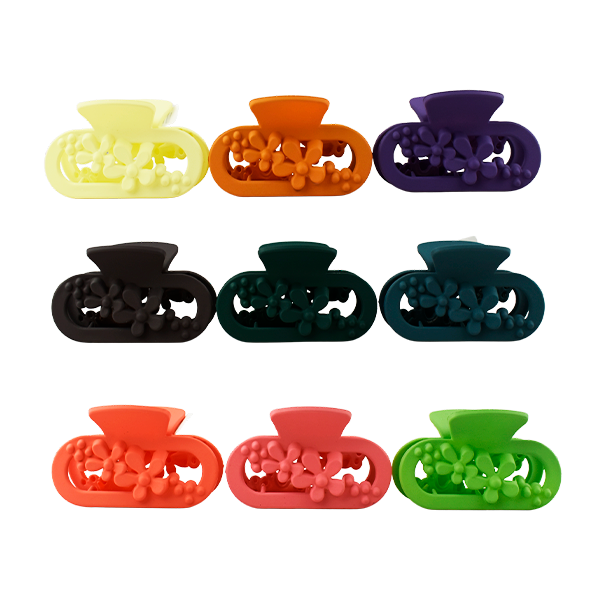 Ganchos con diseño de flores surtidos