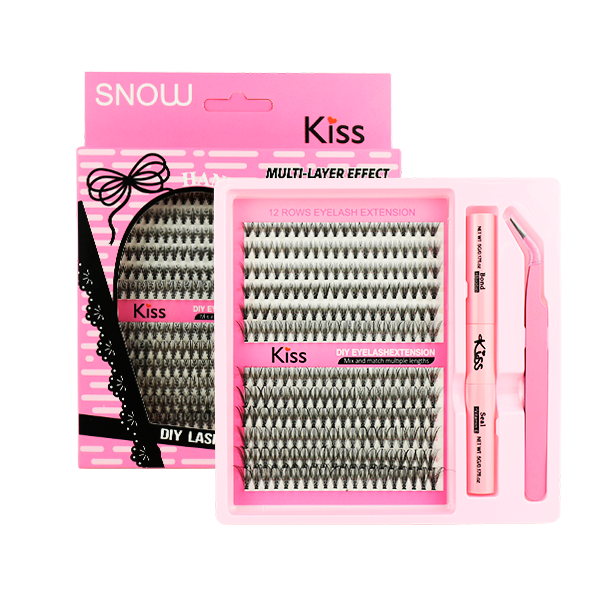 Set de pestañas artificiales multi-layer effect - Kiss