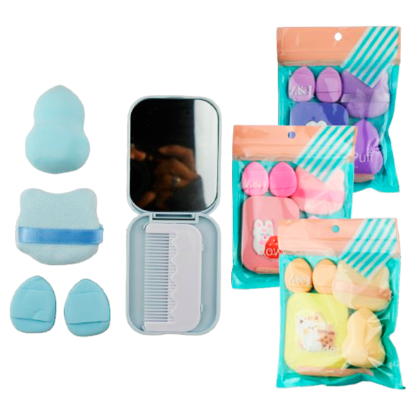 Set de esponjas y borlas aplicadoras - Z&J