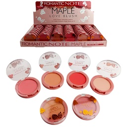 [6971328983457] Rubores para rostro presentación redonda Maple Love brush Romantic Note