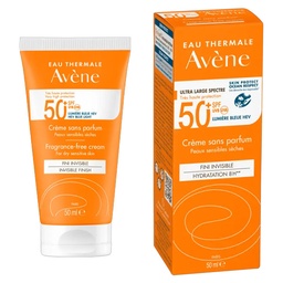 [3282770149494] Protector solar y crema sin perfume FPS 50+ 50 ml - Avène