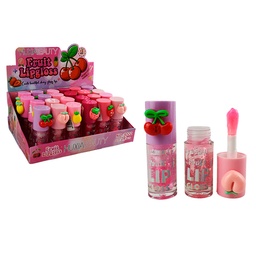 [6971605291220] Brillo labial con diseño de frutas - HuxiaBeauty