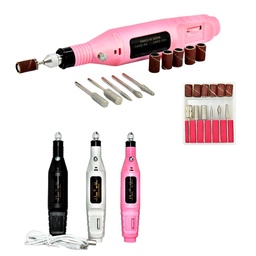 [M0408] Barreno eléctrico para manicura y pedicura con velocidad variable presentación de colores