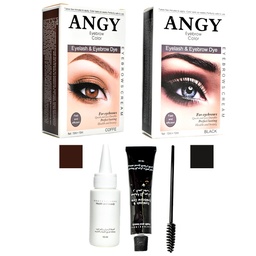 [M15171] Tinte Para Cejas Y Pestañas Angy Caja Blanca Negro Y Cafe Surtidos