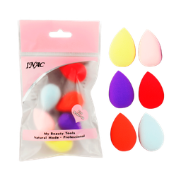 [6934573663215] Set de 6 mini esponjas de colores - INAC