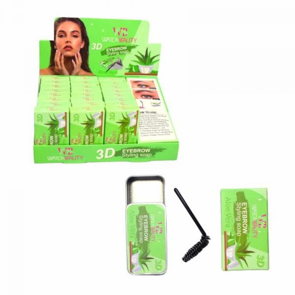 Jabón para cejas aloe vera Wardabeauty 3d