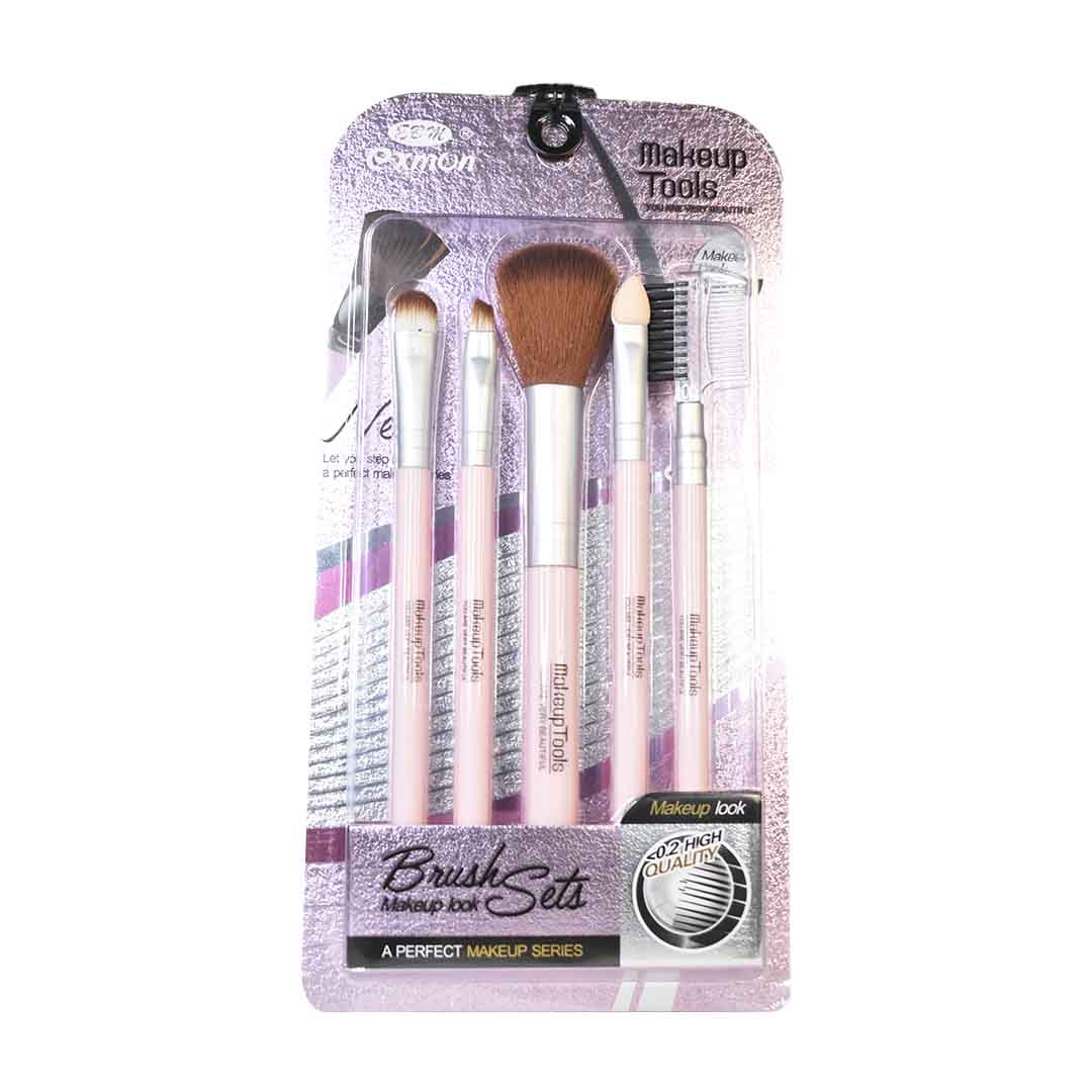 Kit de brochas makeup tools 5u palo rosa