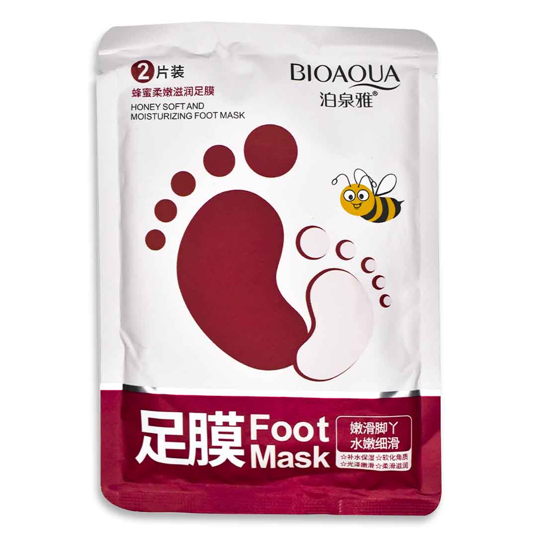 Mascarilla para pies bioaqua extractos de miel