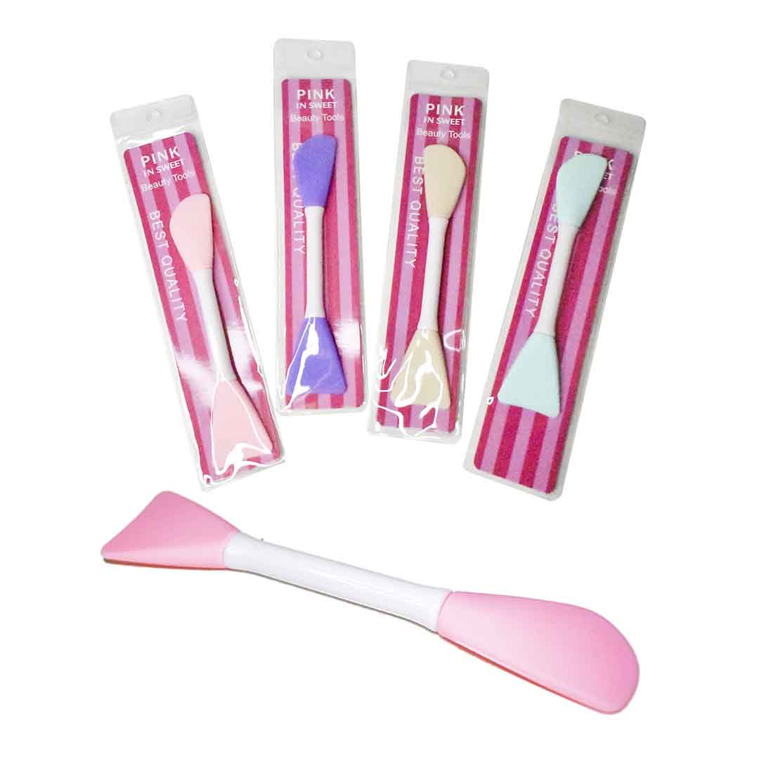 Brocha doble aplicadora de mascarilla 2 puntas lisas