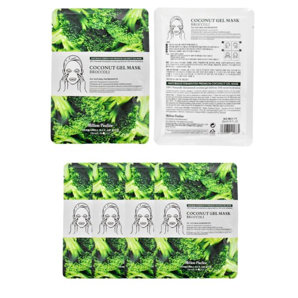 Mascarilla facial con gel de coco y brocoli Million pauline 23ML