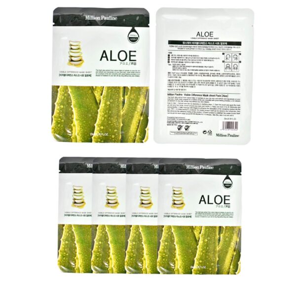 Mascarilla facial con extracto de aloe vera Million Pauline