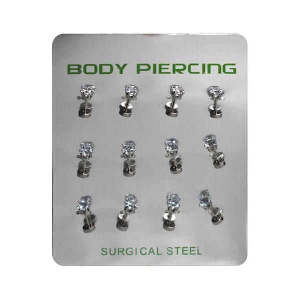 Body piercing surtido en blister.