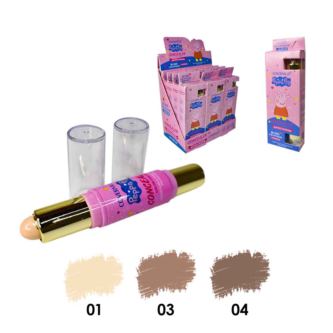 Contorno y corrector en barra presentación Peppa Pig