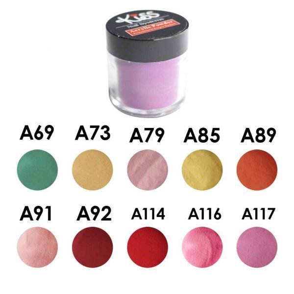 Acrílicos para uñas marca kiss acrylic powder