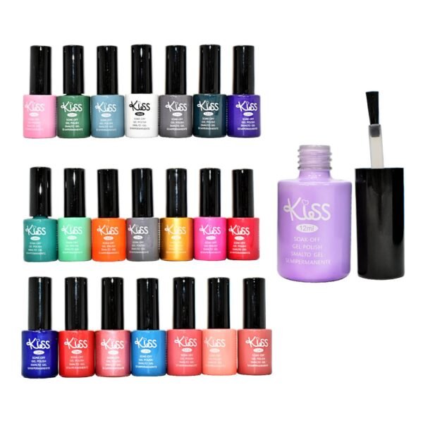 Esmaltes para uñas gelish marca kiss surtidos