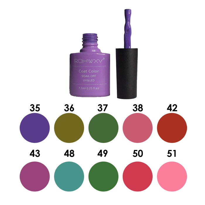 Esmaltes para uñas gelish rohwxy uv y led 03