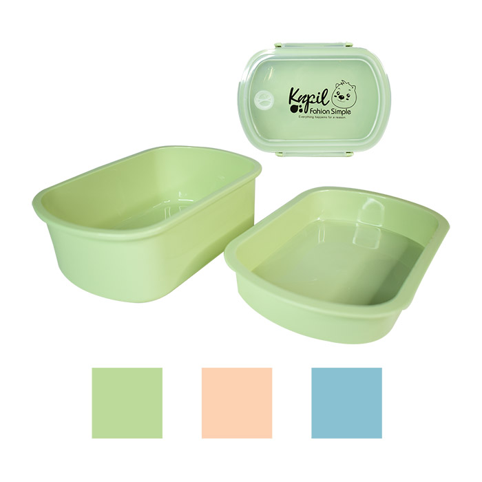 Hermético knpil de colores con 2 divisiones