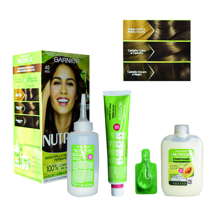 Tinte para cabello garnier nutrisse moca 40