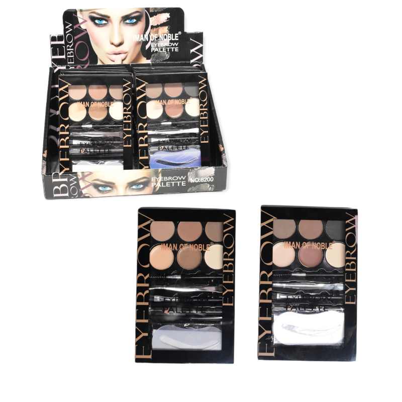 Kit completo para cejas iman of noble 6c empaque negro