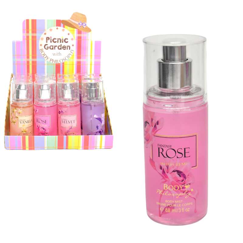 Body with philosophy picnic garden rose