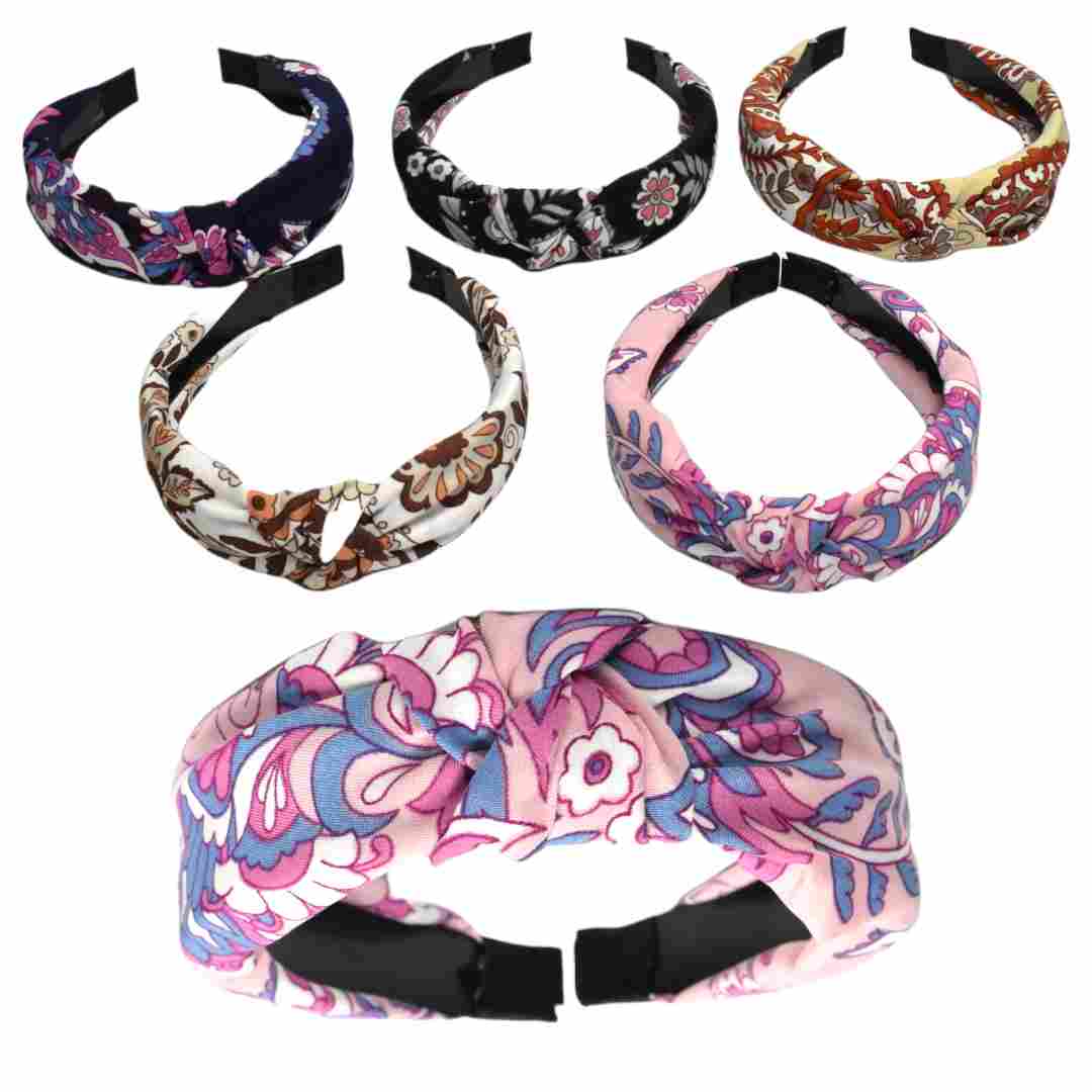 Diadema estampada con diseño gitano