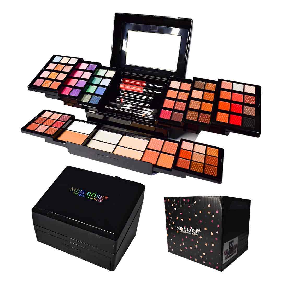 Kit de maquillaje Miss Rose de 84 colores