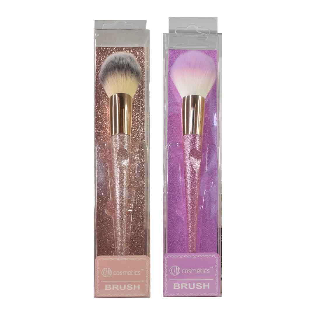 Brocha para polvos Cosmetics Brush color dorada