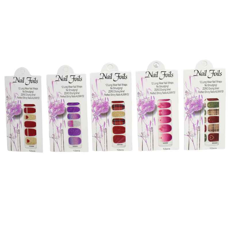 Decoración para uñas diseños varios nail foils