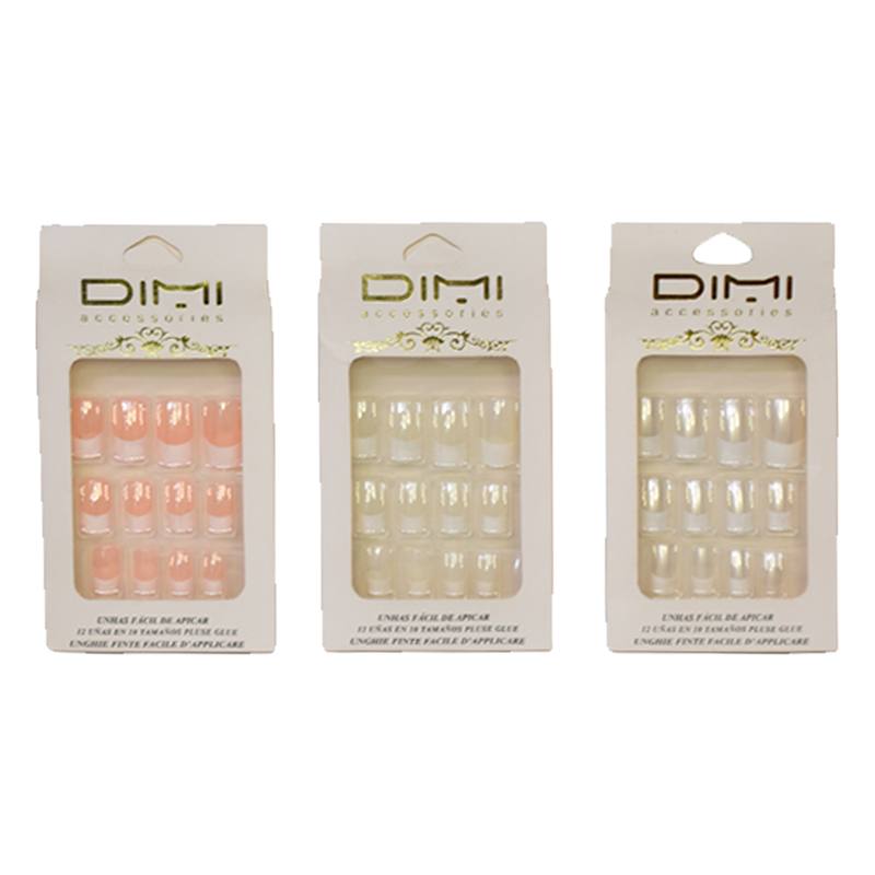 Set de uñas postizas adhesivas Dimi caja blanca