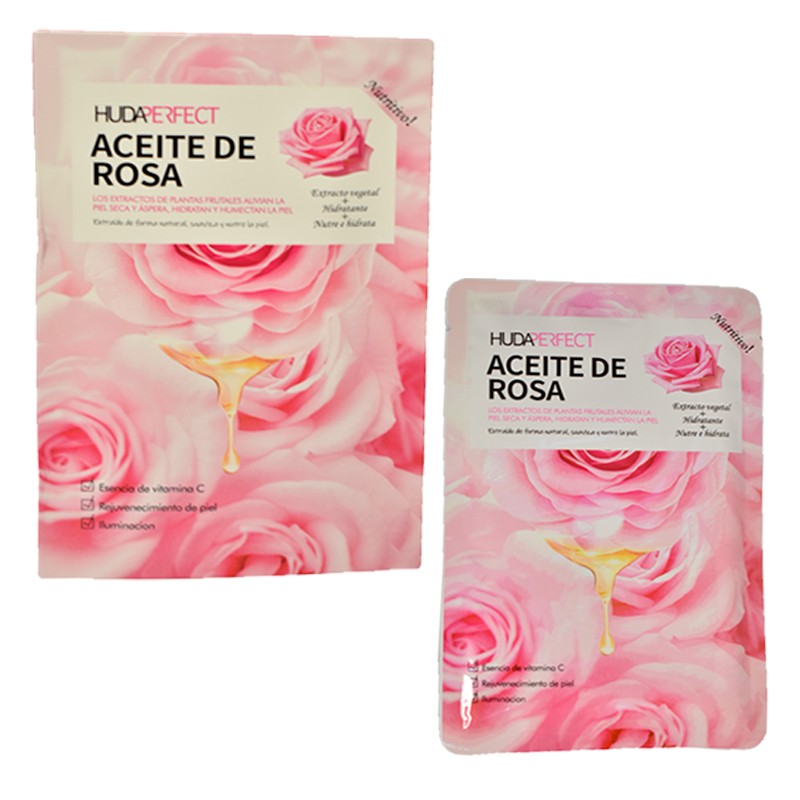 Unidad de mascarilla de aceite de rosa HudaPerfect
