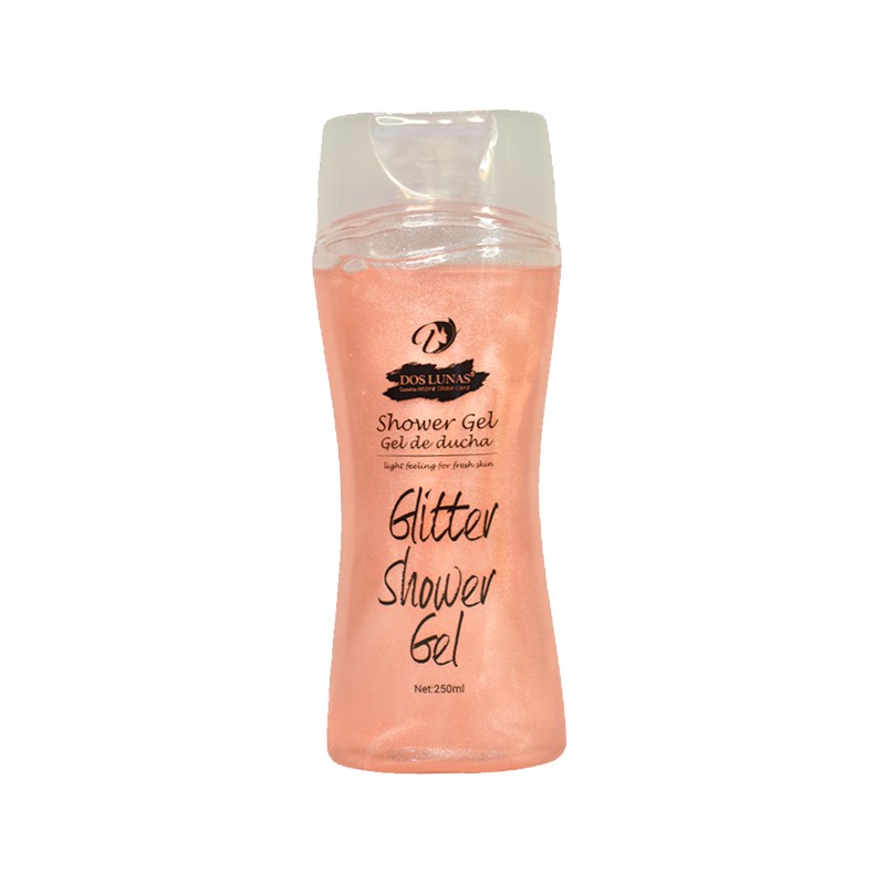 Glitter shower gel Dos lunas rosado