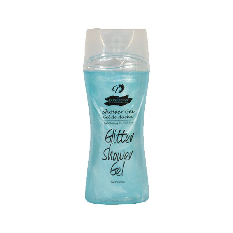 Glitter shower gel Dos lunas celeste