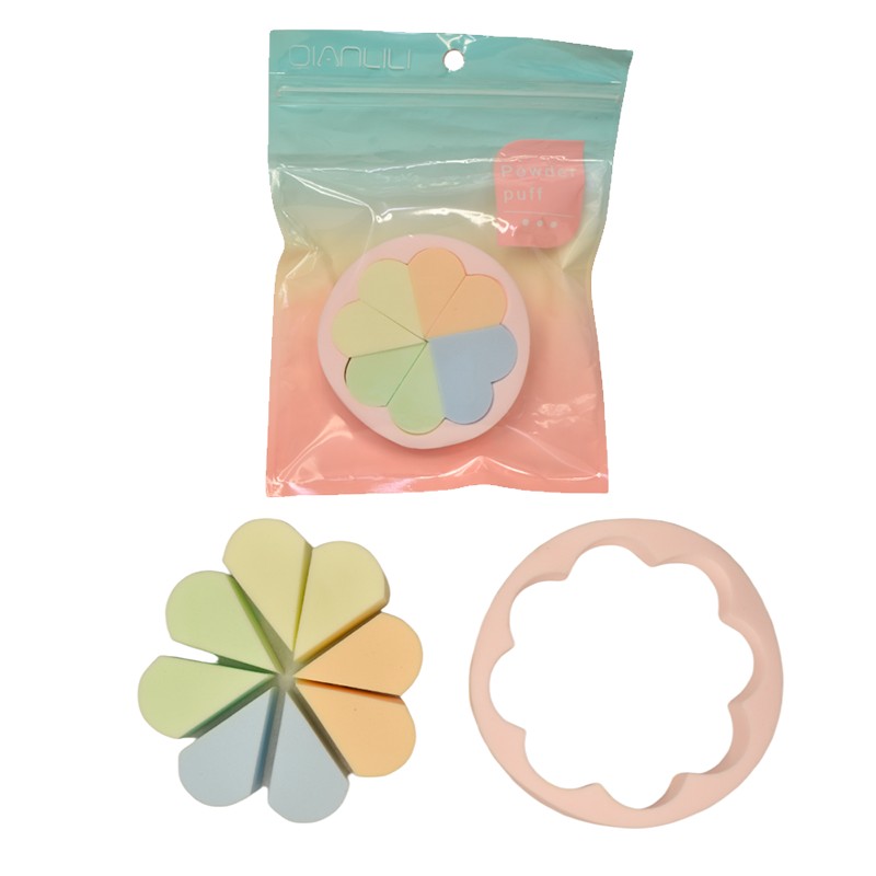 Esponjas de aplicadoras de maquillaje en forma de flor