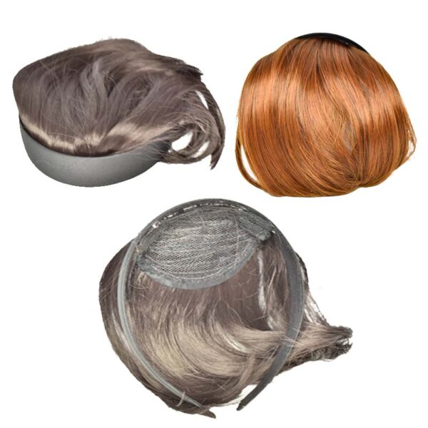Diadema de extensiones de cabello corto liso color surtido