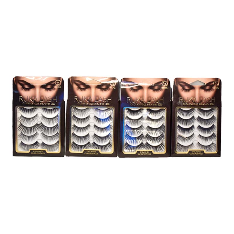 Set de pestañas Rukalash 3D cinco pares