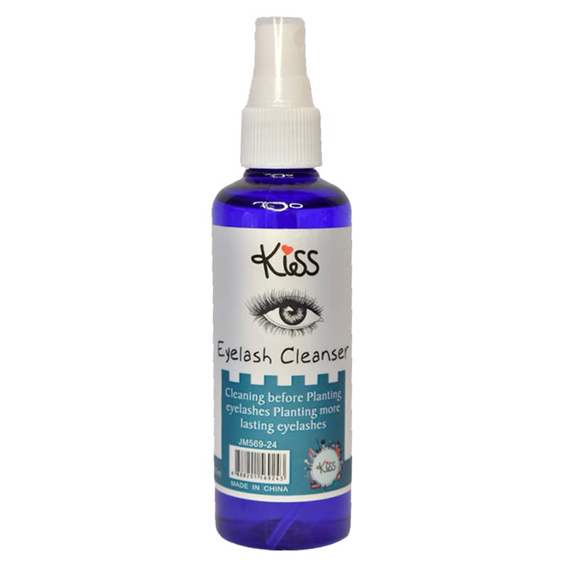 Limpiador de pestañas Kiss envase azul 100ml