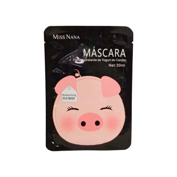 Máscara facial hidratante de yogurt Miss Nana cerdito