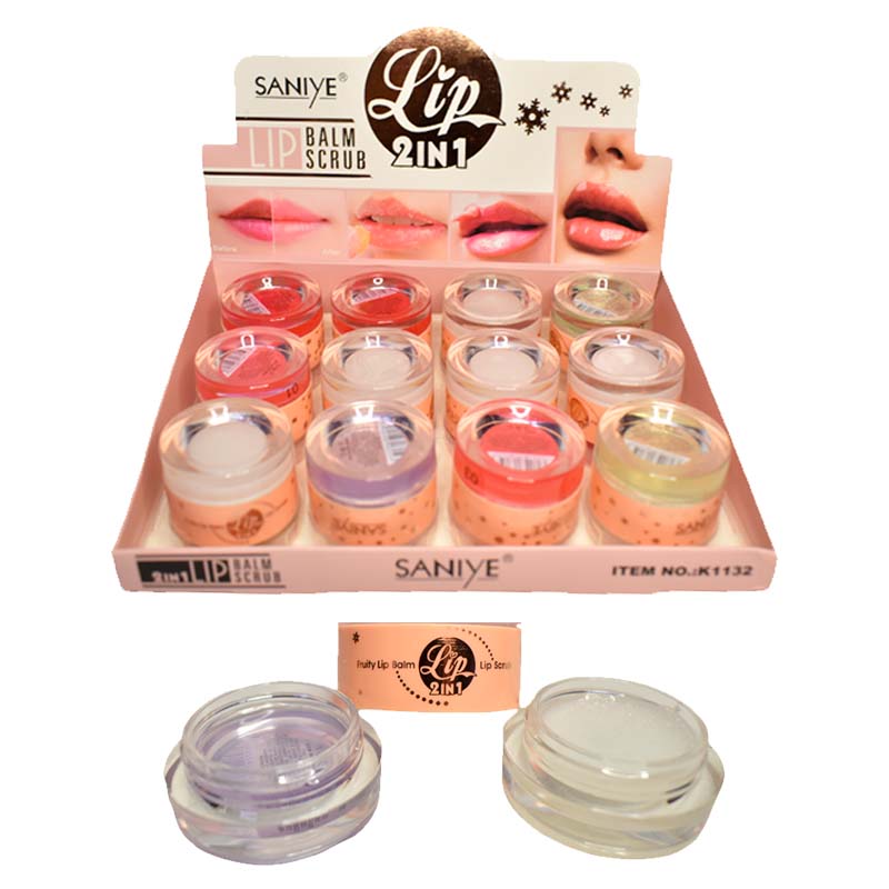 Set exfoliante y bálsamo Para Labios 2 En 1 Saniye
