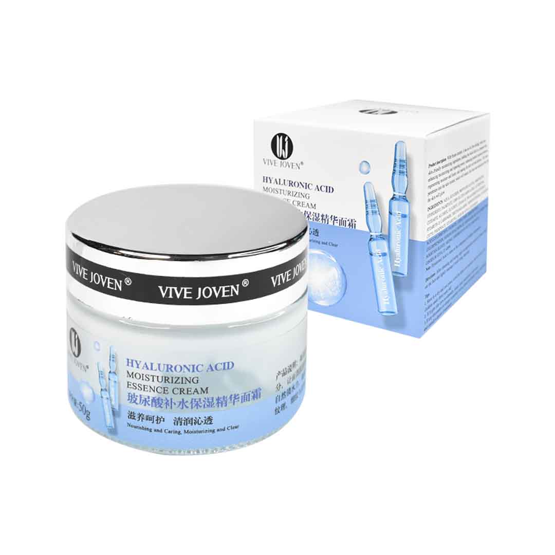 Crema hidratante facial de acido hialuronico vive joven
