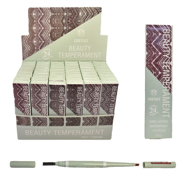 Delineador de cejas Beauty Temperament impermeable de larga duración